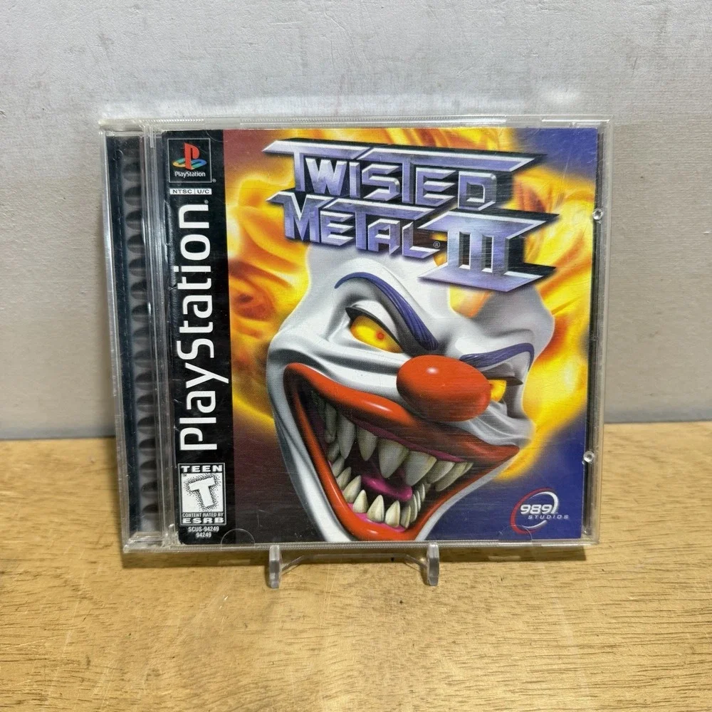 Twisted Metal III 3 Sony PlayStation 1 PS1 1998 Black Label CIB SCUS-94249